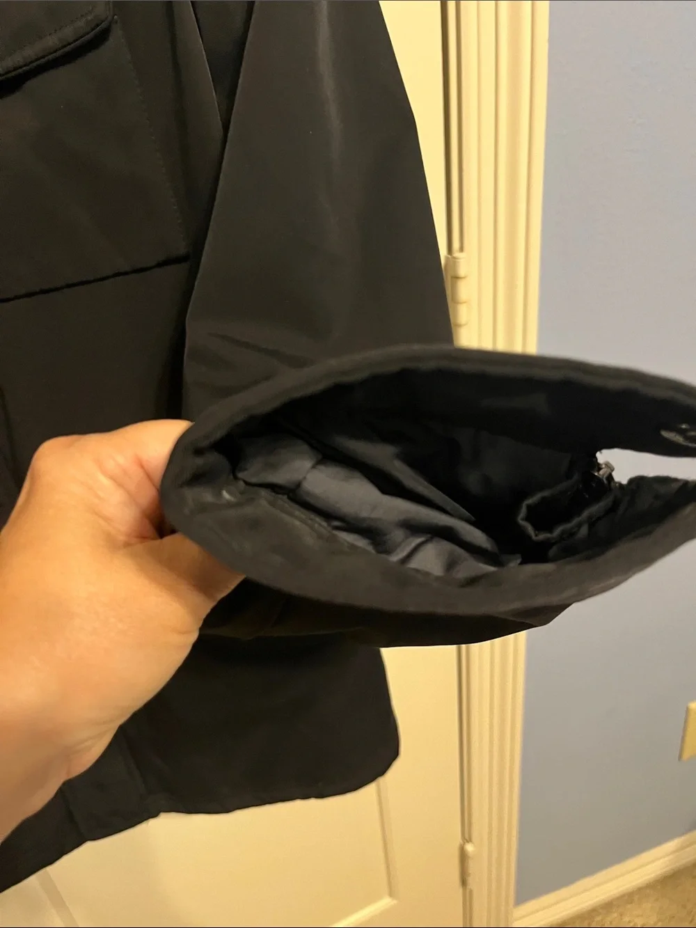 Banana Republic Black Military-Style Field Jacket